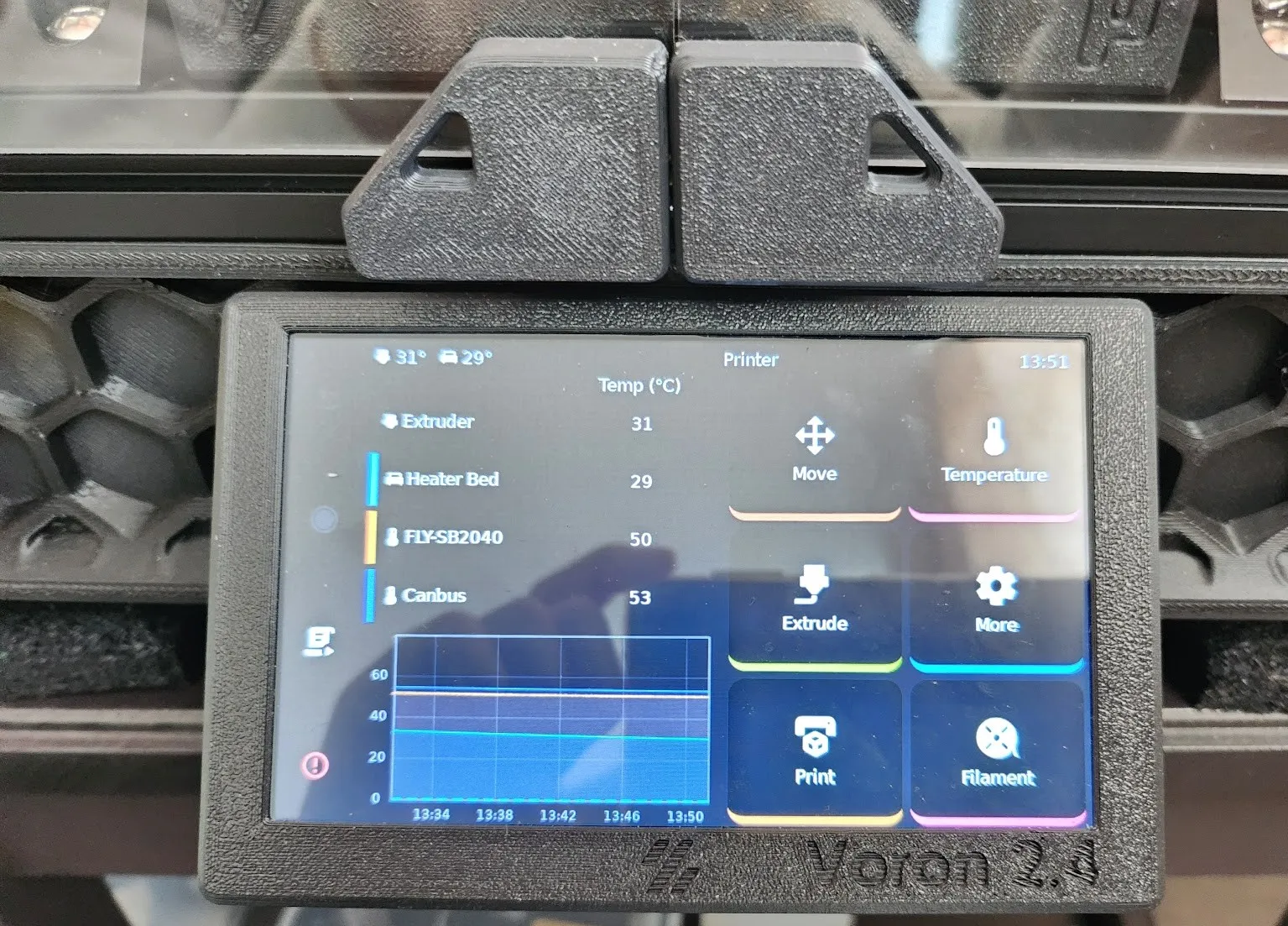 Giá đỡ màn hình 5 inch cho DFrobot và PITFT 50