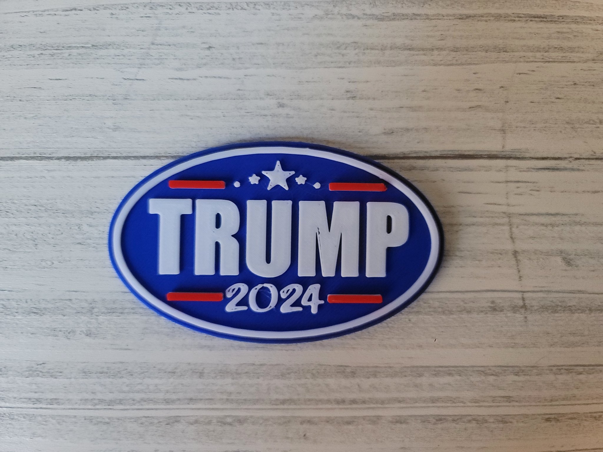 Nam Châm Oval "Trump THẮNG 2024"