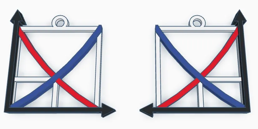 Bông tai biểu đồ cung-cầu nhiều màu sắc cho nhà kinh tế học