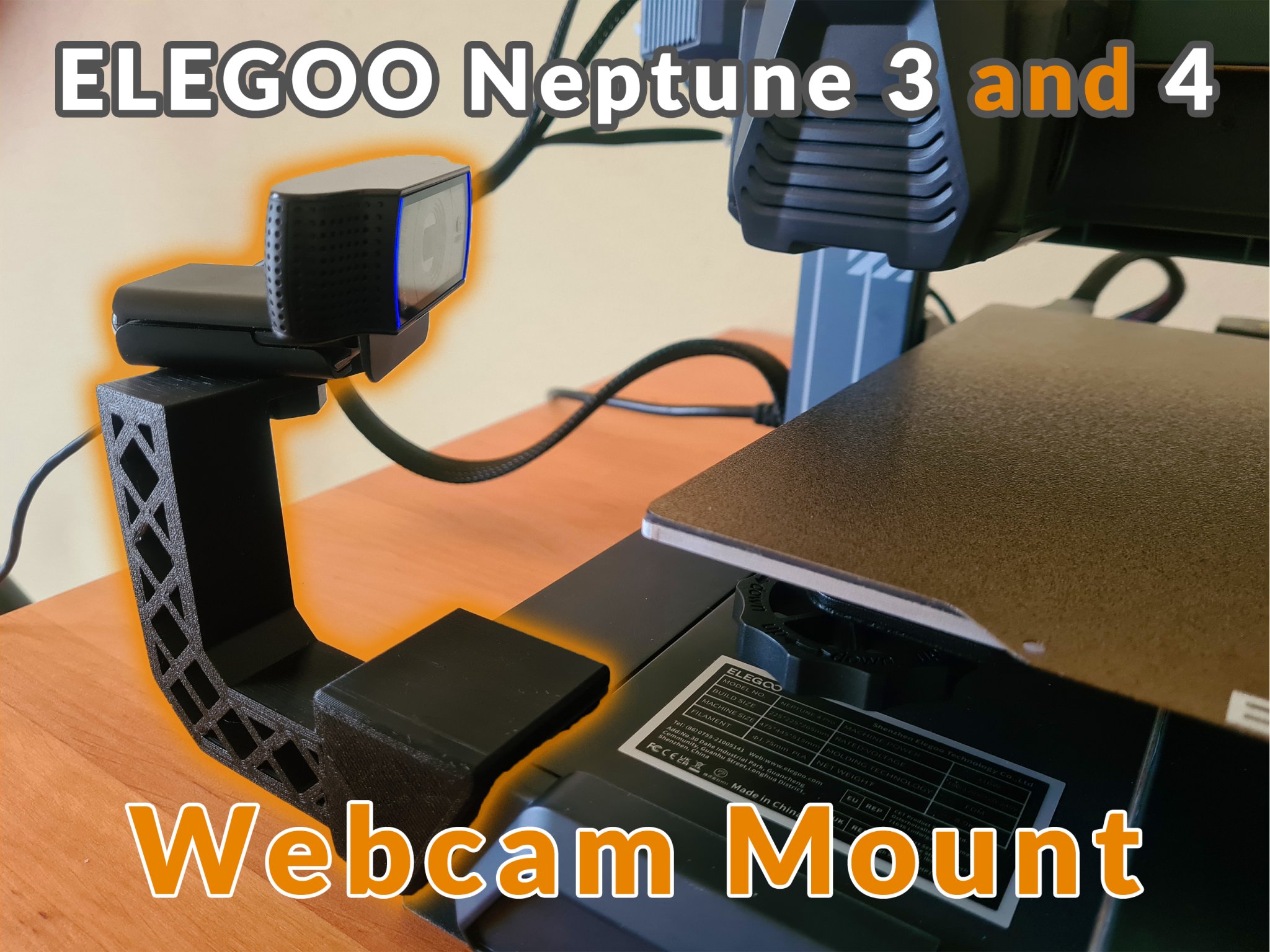 Giá đỡ webcam Elegoo Neptune 3 và 4 (kẹp)