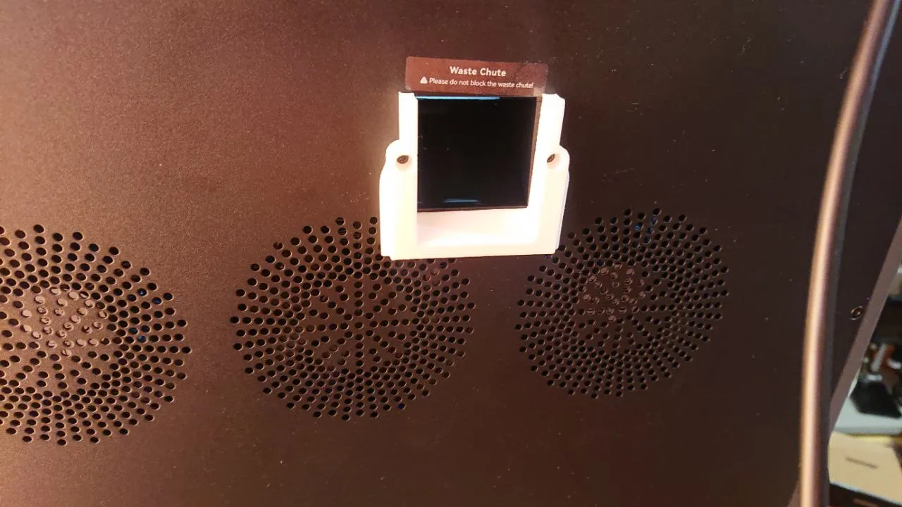 Dẫn chất thải nhựa vào túi cho Creality K2 Plus