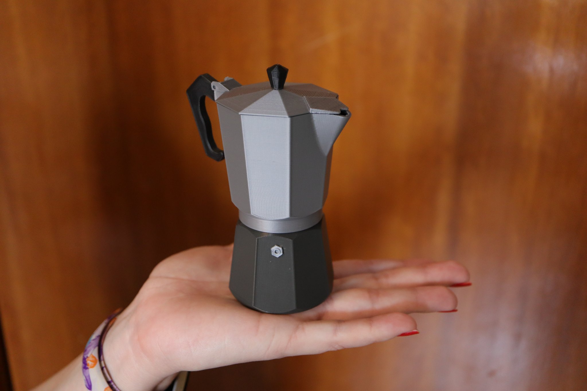 Moka Coffee Pot / Cafetera Italiana (Mô hình 3D in không cần support)