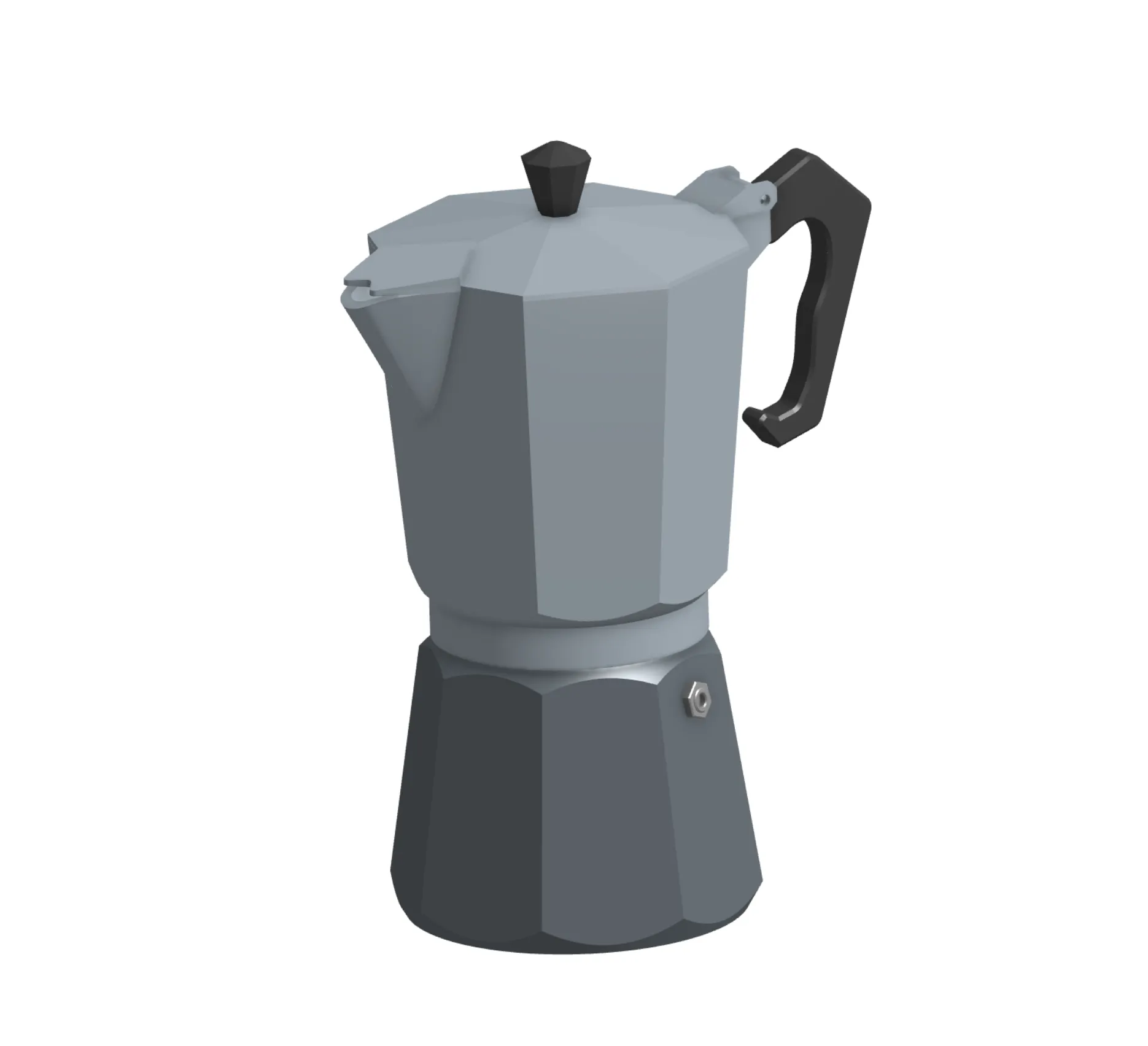 Moka Coffee Pot / Cafetera Italiana (Mô hình 3D in không cần support)