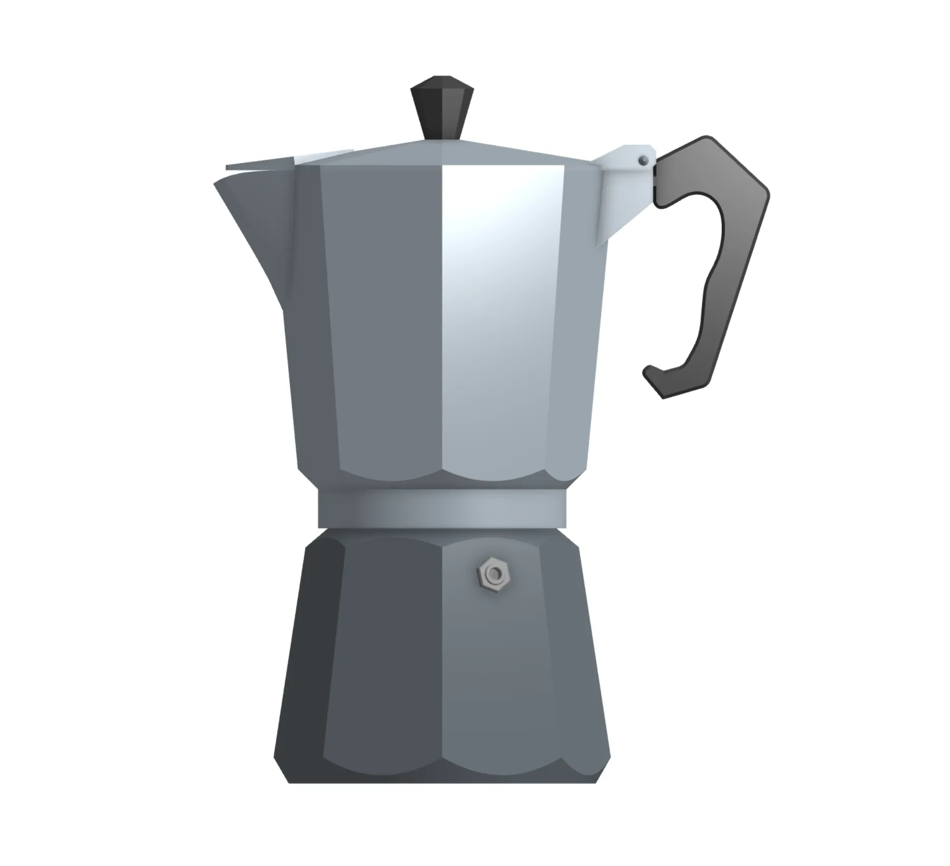 Moka Coffee Pot / Cafetera Italiana (Mô hình 3D in không cần support)