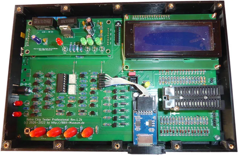 Vỏ máy kiểm tra chip Retro rev. 1.2k