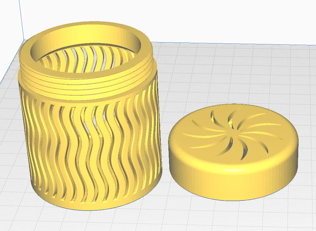 Bình chứa gel silica với nắp vặn giữ cho vật liệu khô ráo