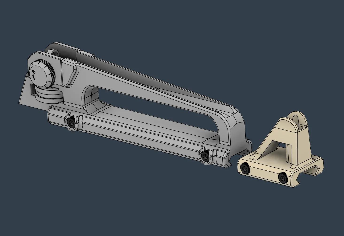 Tay Cầm và Băng Ruồi AR-15 Có Thể In 3D