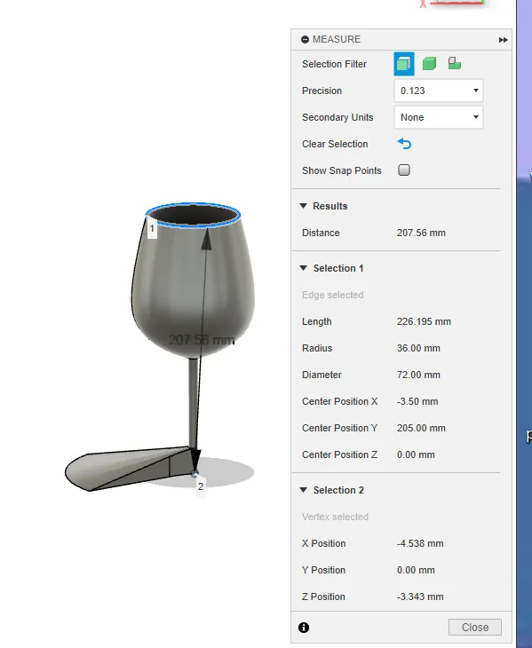 Ly rượu vang hình chặn cửa độc đáo