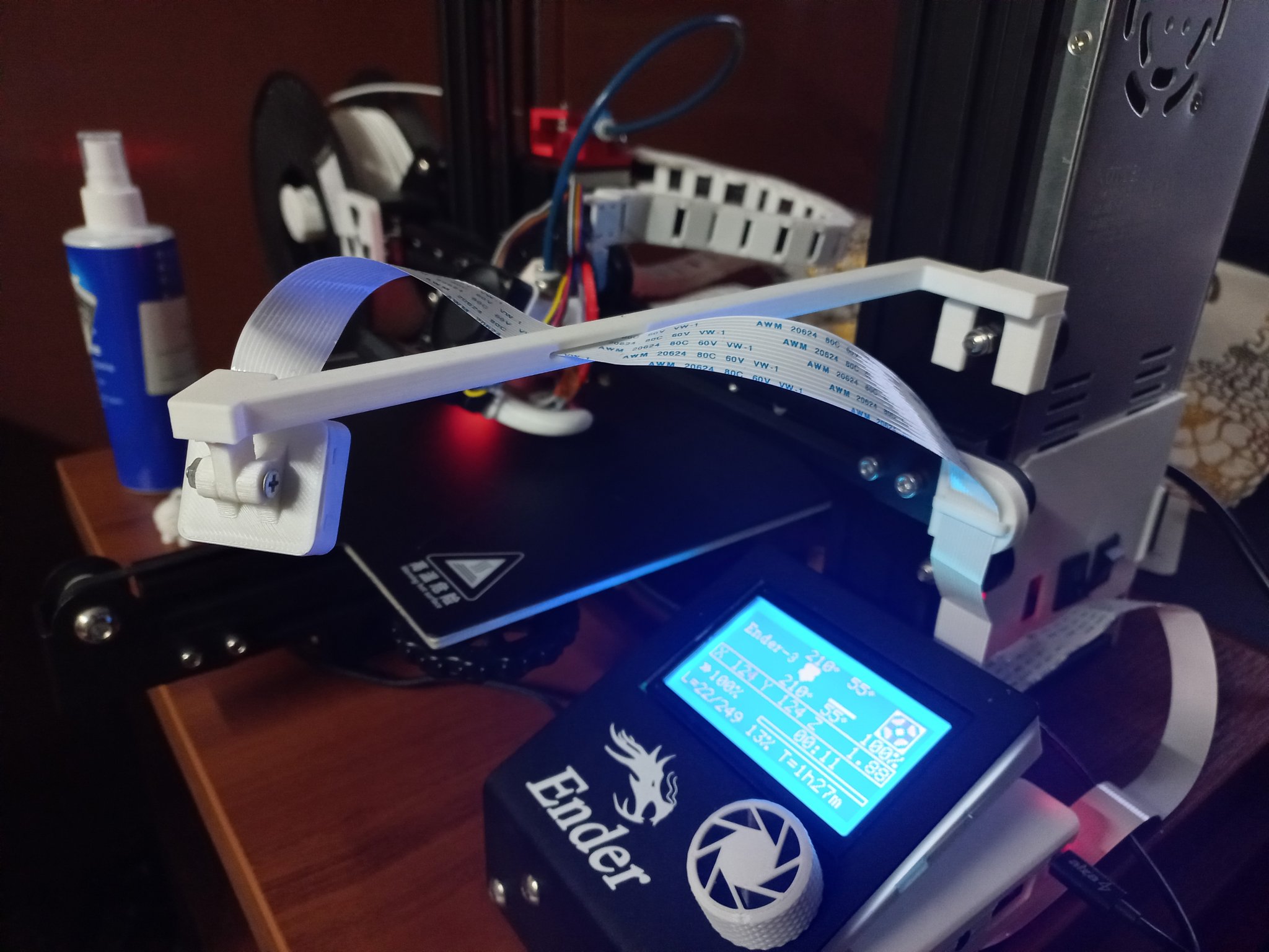 Giá đỡ camera Raspberry Pi Cam V2 cho máy in Ender 3