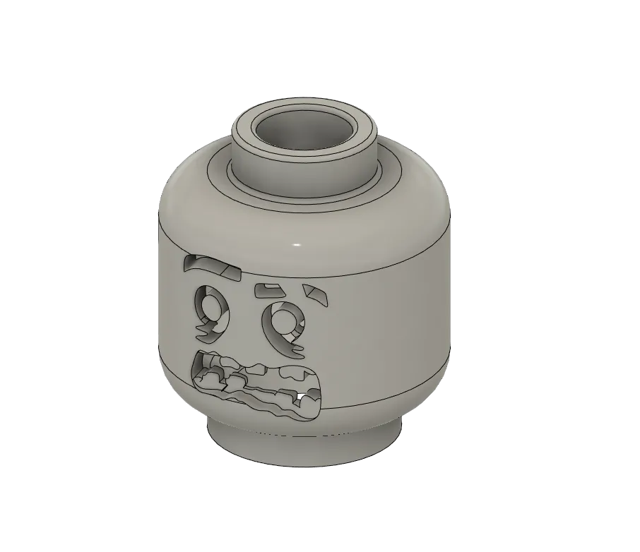 Đầu lâu zombie LEGO độc đáo cho Halloween