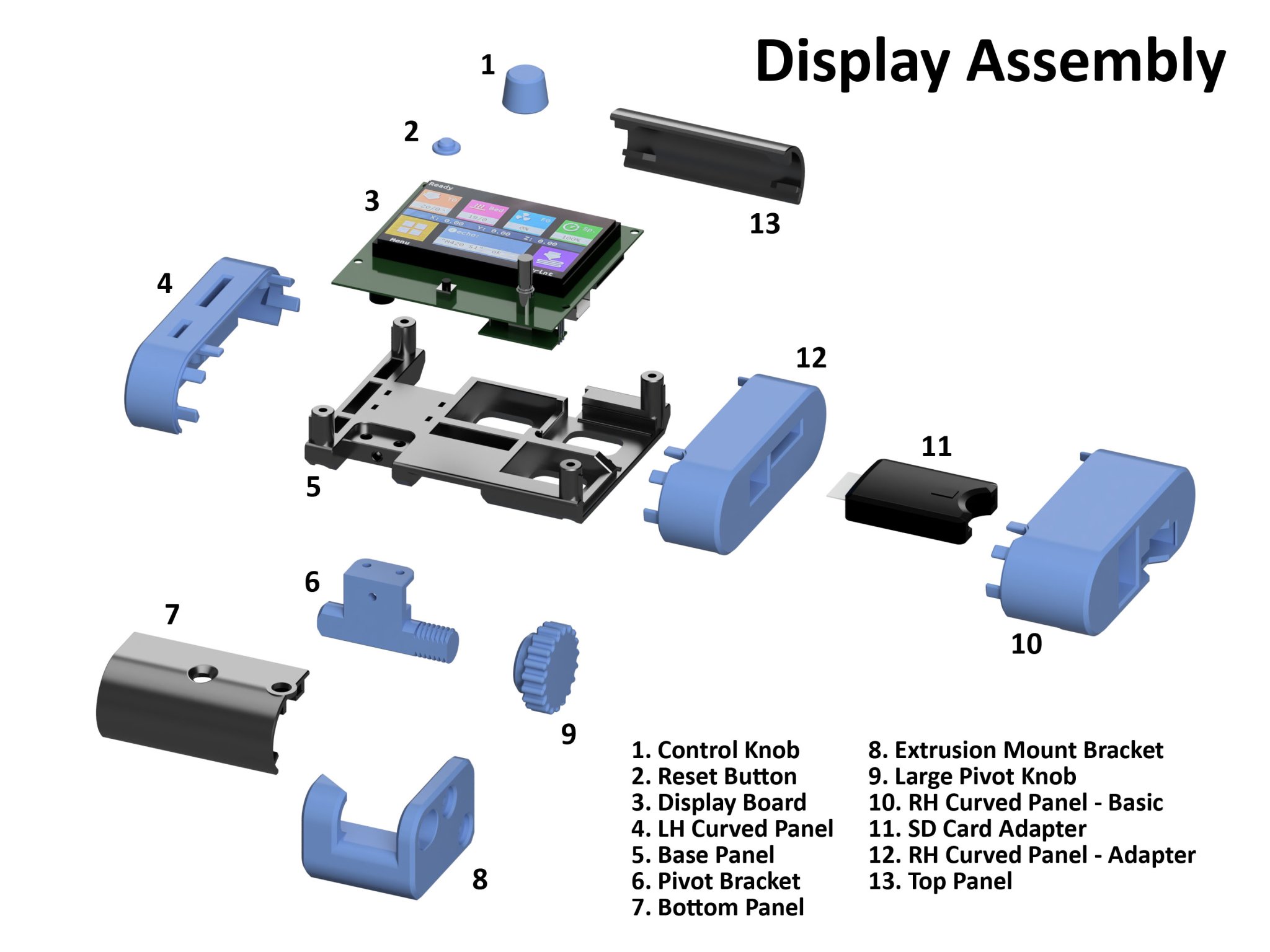 Giá đỡ màn hình xoay cho máy in 3D Ender 3 - Pro - V2 - Ender 5 - BTT ...