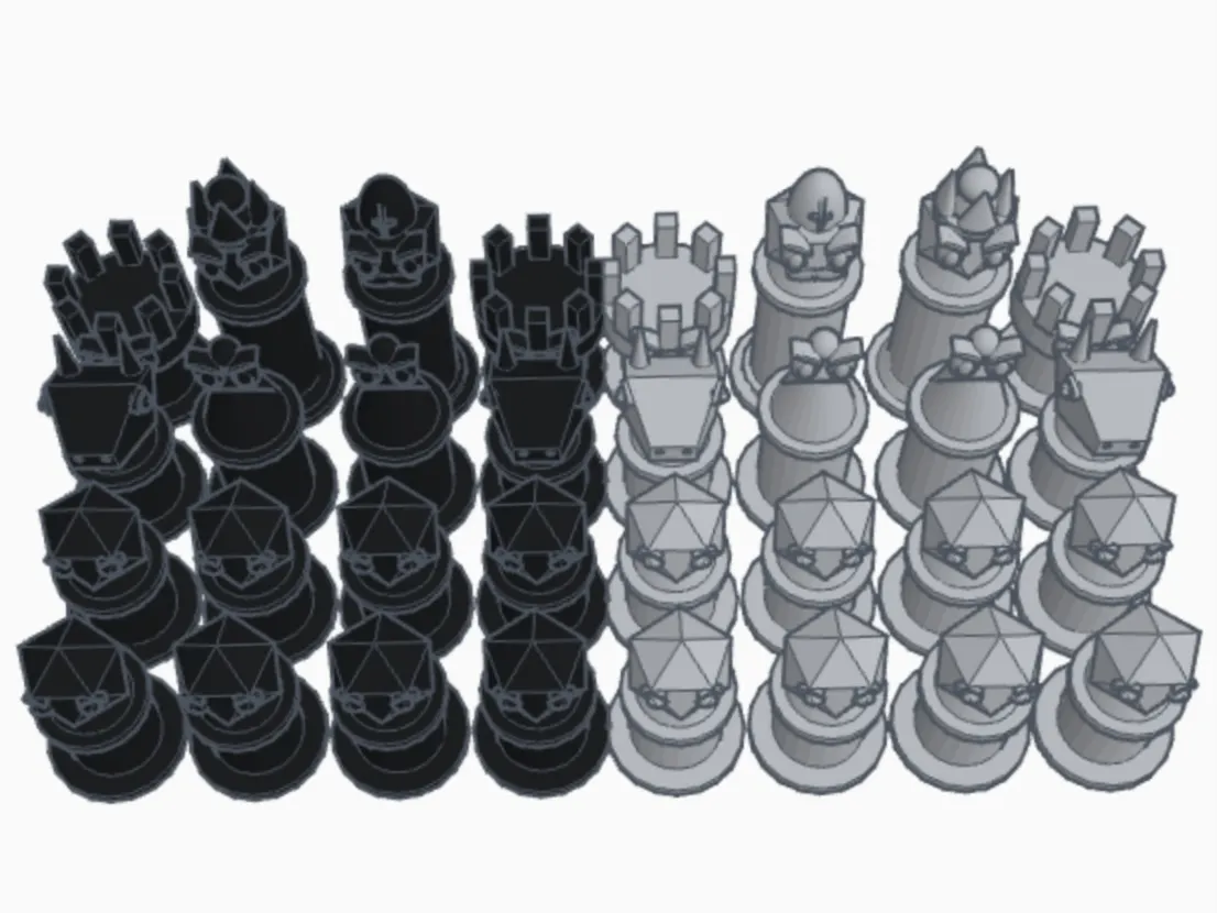 Bộ cờ vua phong cách hoạt hình với biểu cảm sinh động