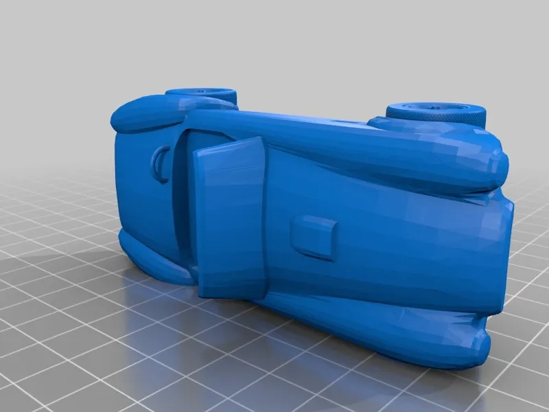 Mô hình Shelby Cobra in place với bánh xe chuyển động