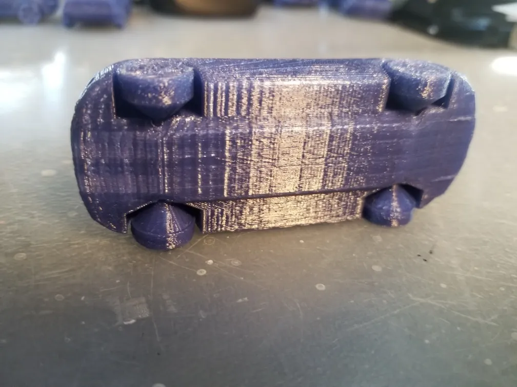 Mô hình Tesla Model X in tại chỗ với bánh xe di chuyển