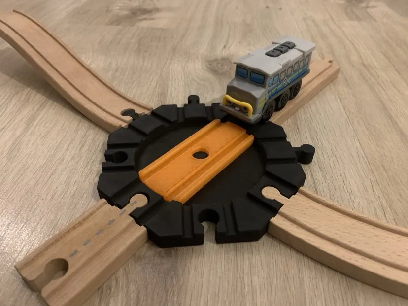 Đoạn Tàu Xoay Cho Đường Ray Gỗ (Biến Đổi)