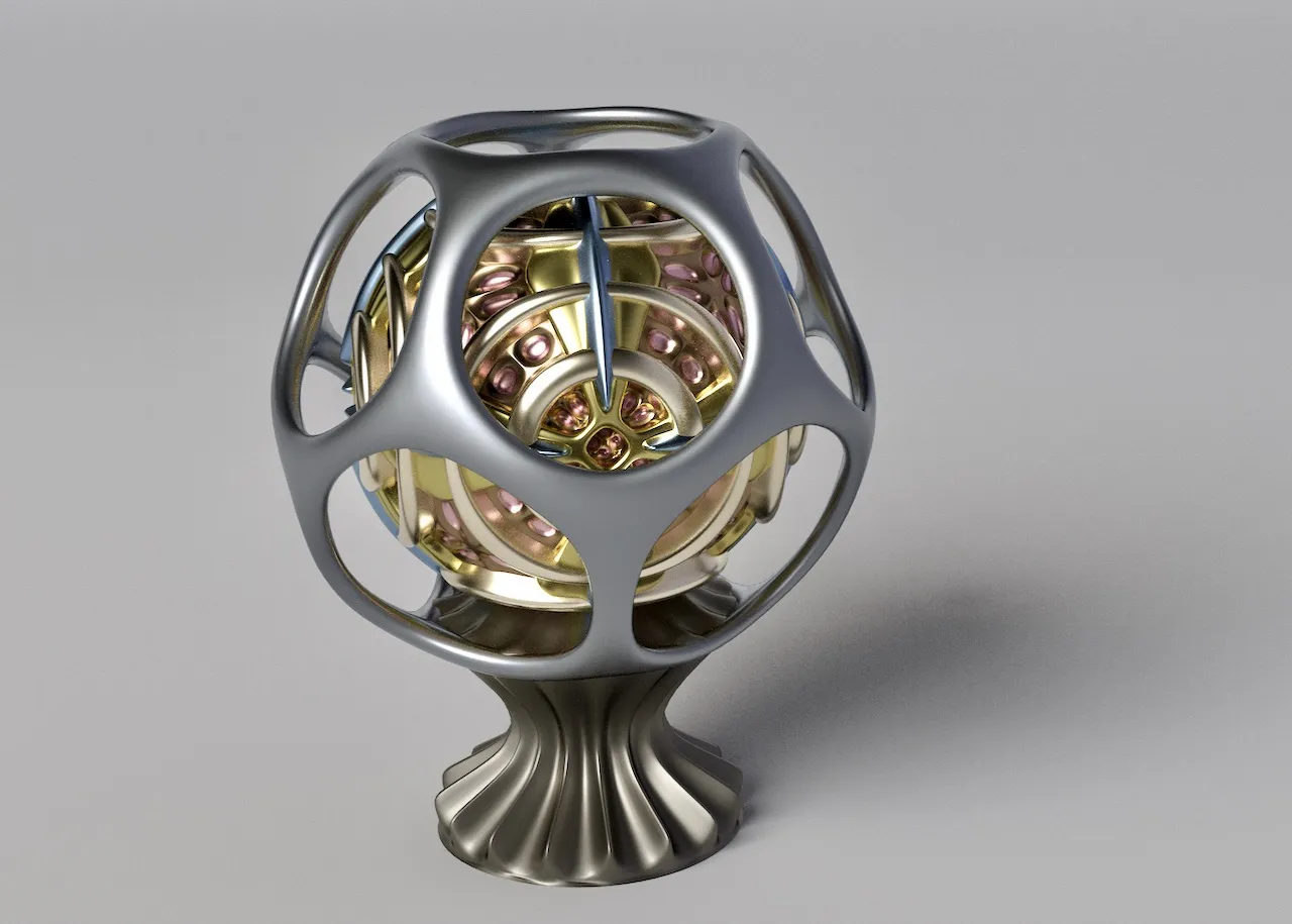 Động cơ hình cầu nghệ thuật trong không gian giả tưởng