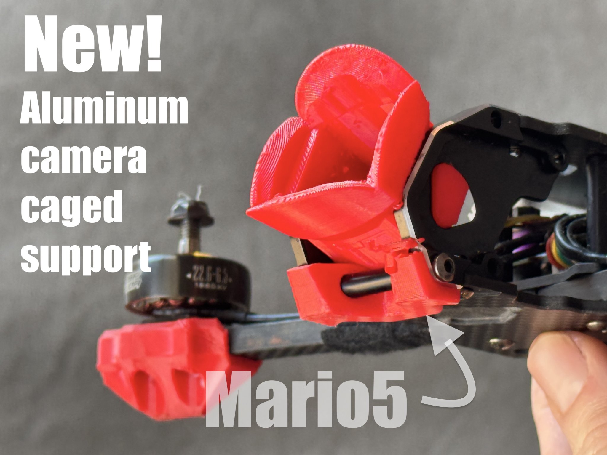 Giá đỡ DJI O4 Pro/Lite: FPV Max-FOV, gần như mọi quad/nghiêng/ND