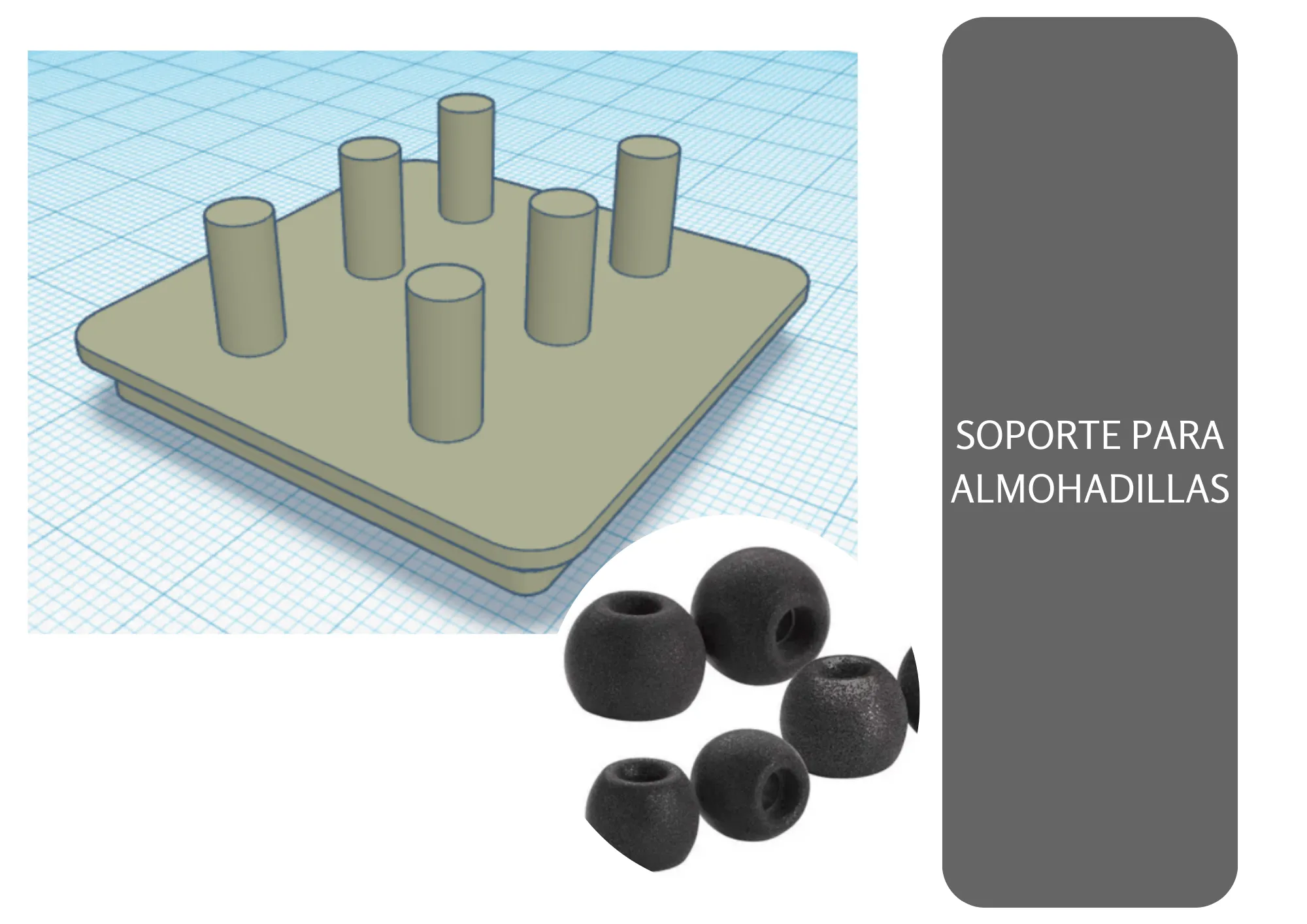 Giá đỡ cho nút tai nghe nhỏ