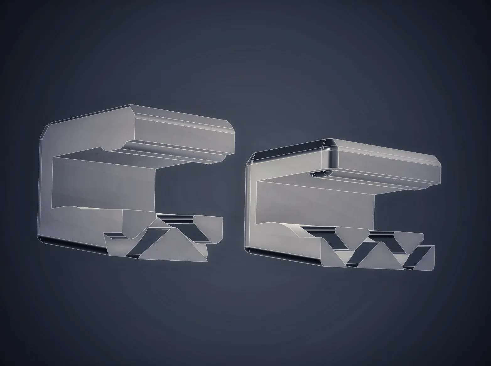 Kẹp Tấm Che Trên Voron 2.4 / Trident Top Hat Không Cần Phần Cứng