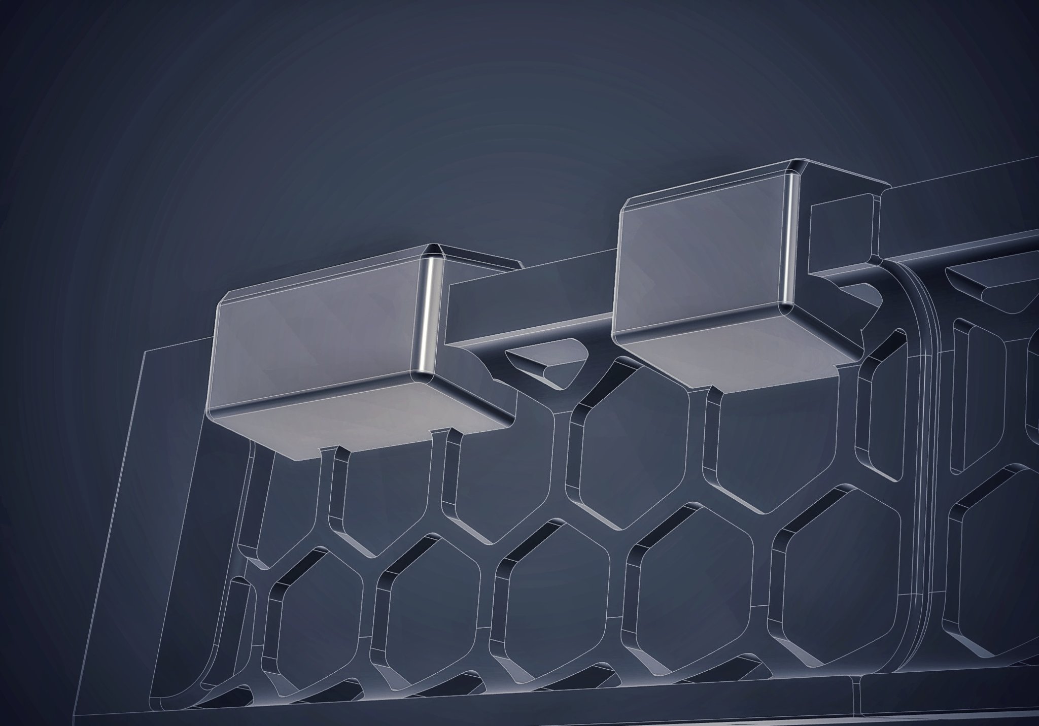 Kẹp Tấm Che Trên Voron 2.4 / Trident Top Hat Không Cần Phần Cứng