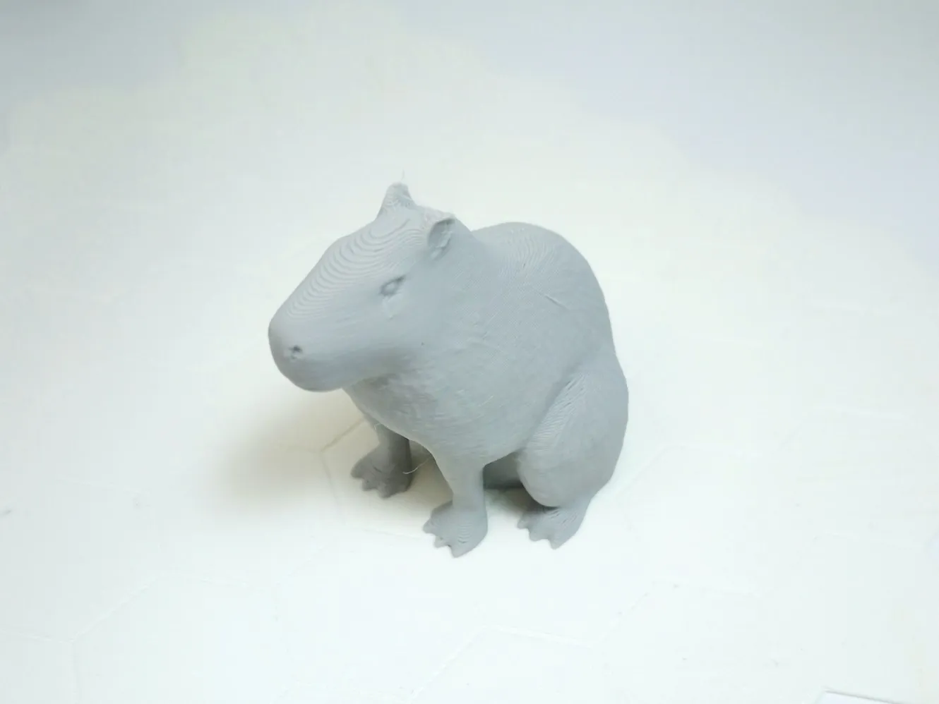 Mô hình capybara ngồi chi tiết cao poly