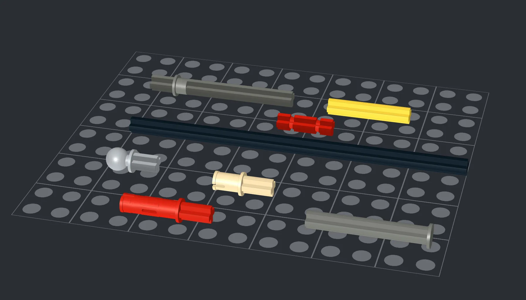 Trục Technic LEGO Brick (LEGO Thật)