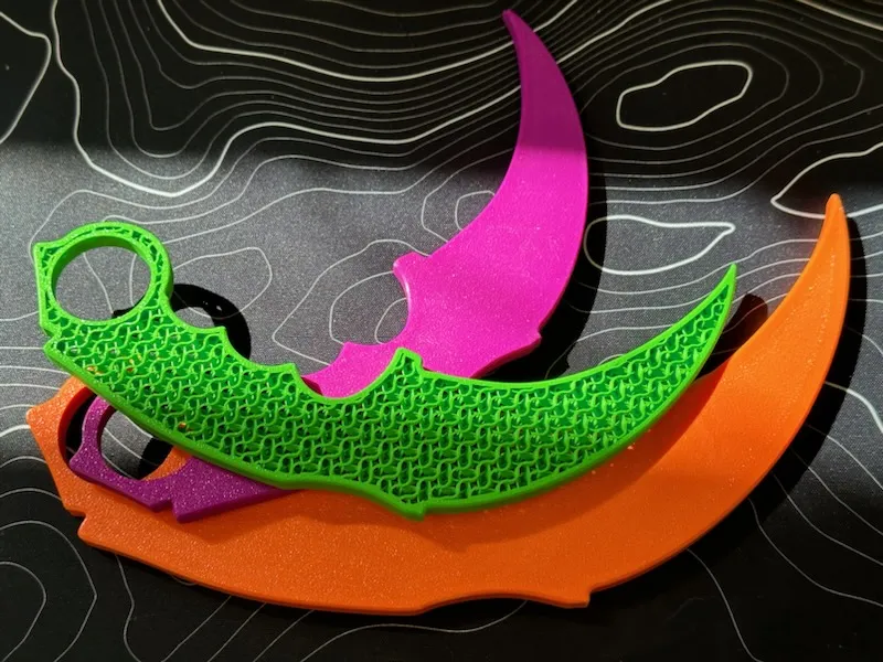 Dao Karambit Tập Luyện Airsoft - Dao Giả - Dễ In!