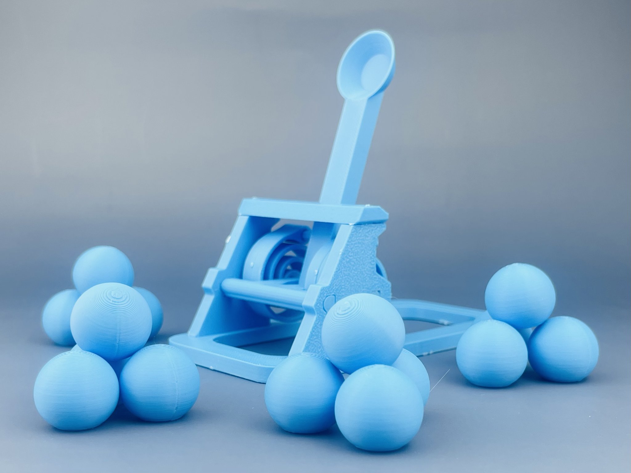 Mô hình Catapult Card Ball Projectile