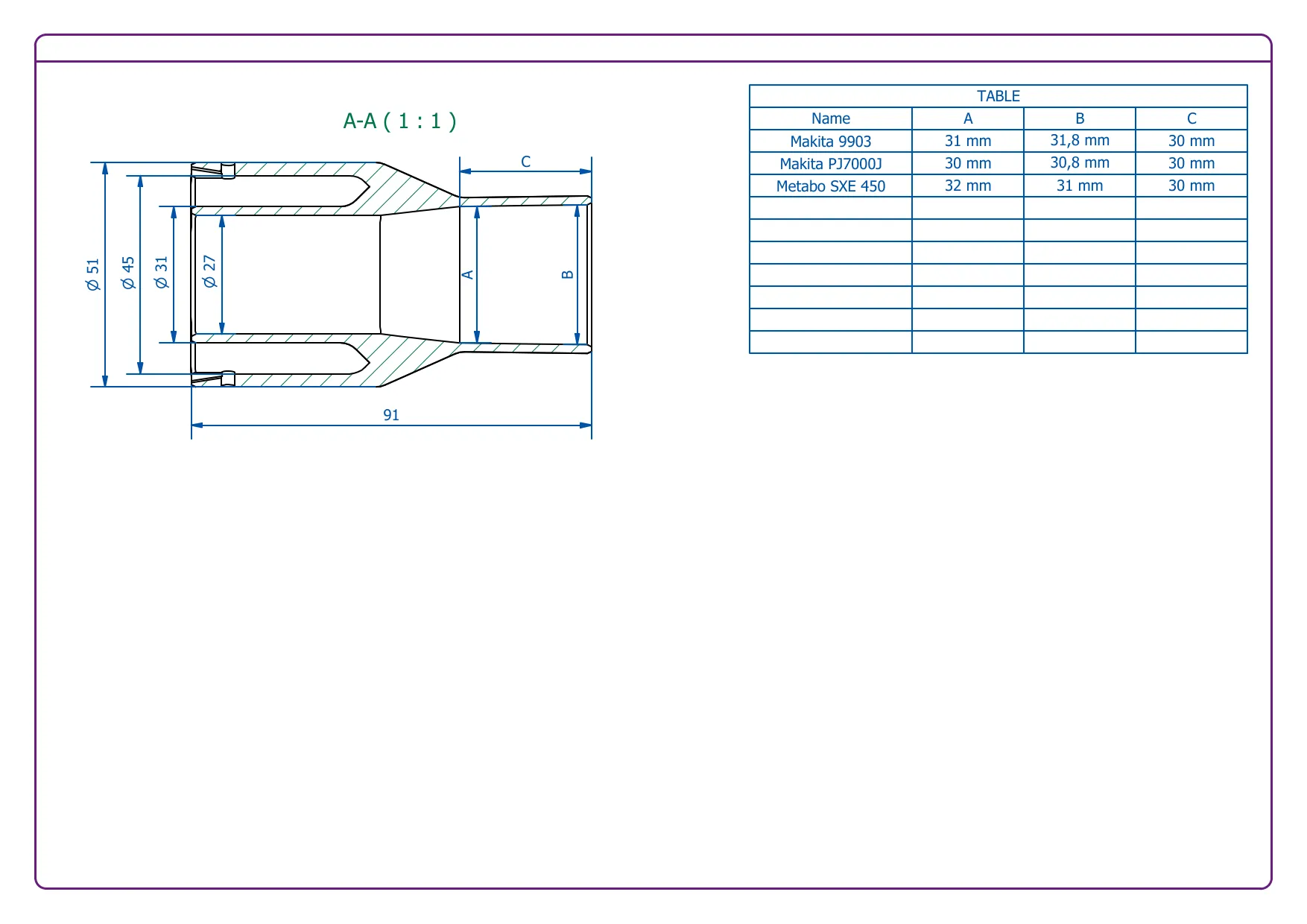 Bộ chuyển đổi Máy hút bụi Makita bao gồm Festool