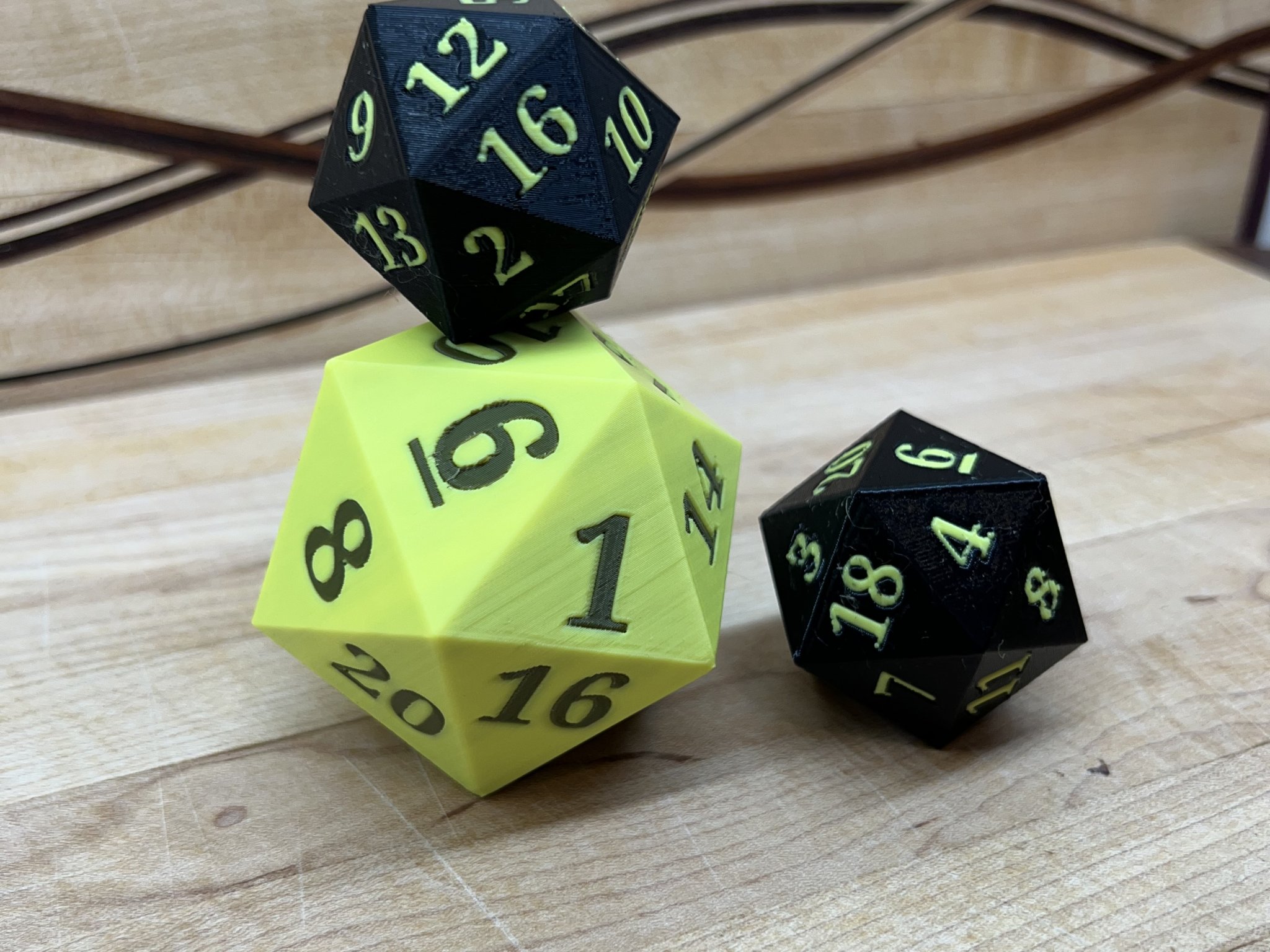 Xúc xắc 20 mặt D20 cho in màu đa sắc