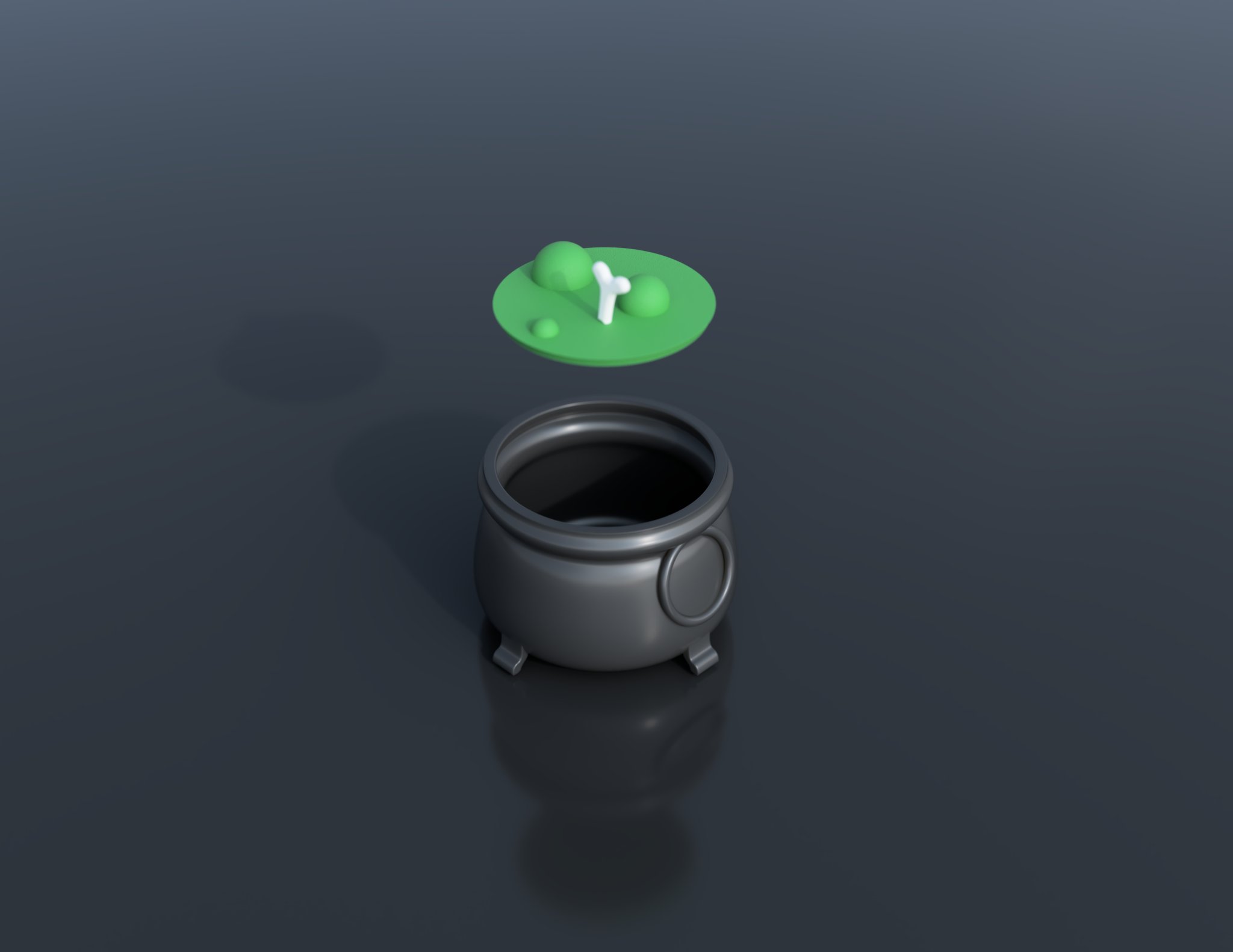 Bát kẹo hình nồi phù thủy chống kiến và trẻ nhỏ