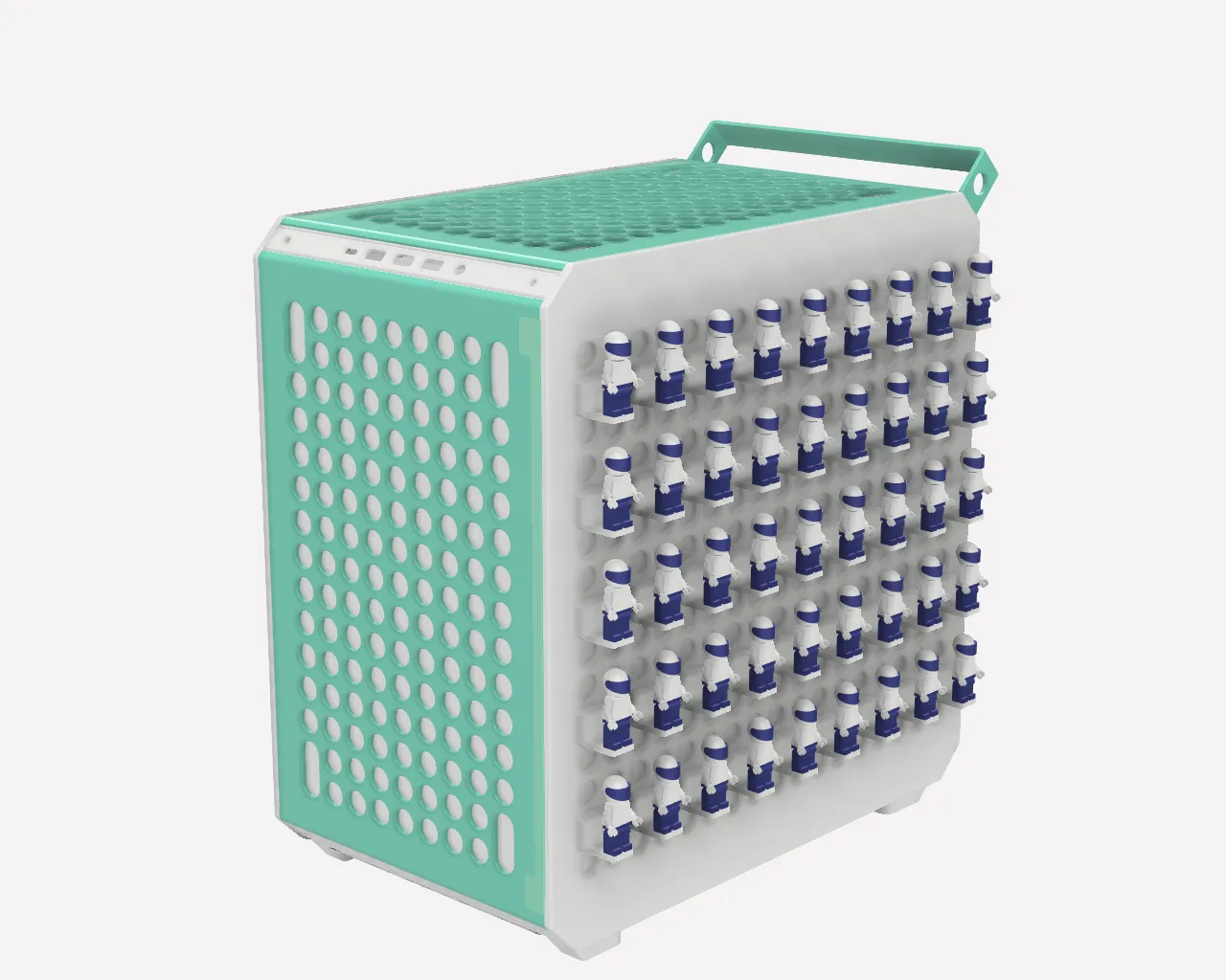 Giá đỡ nhân vật LEGO cho vỏ máy Cooler Master QUBE-500