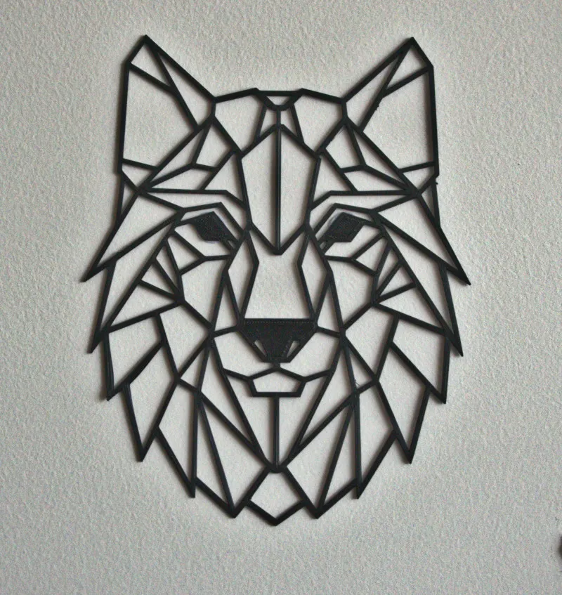 Tranh Gắn Tường Hình Học Động Vật