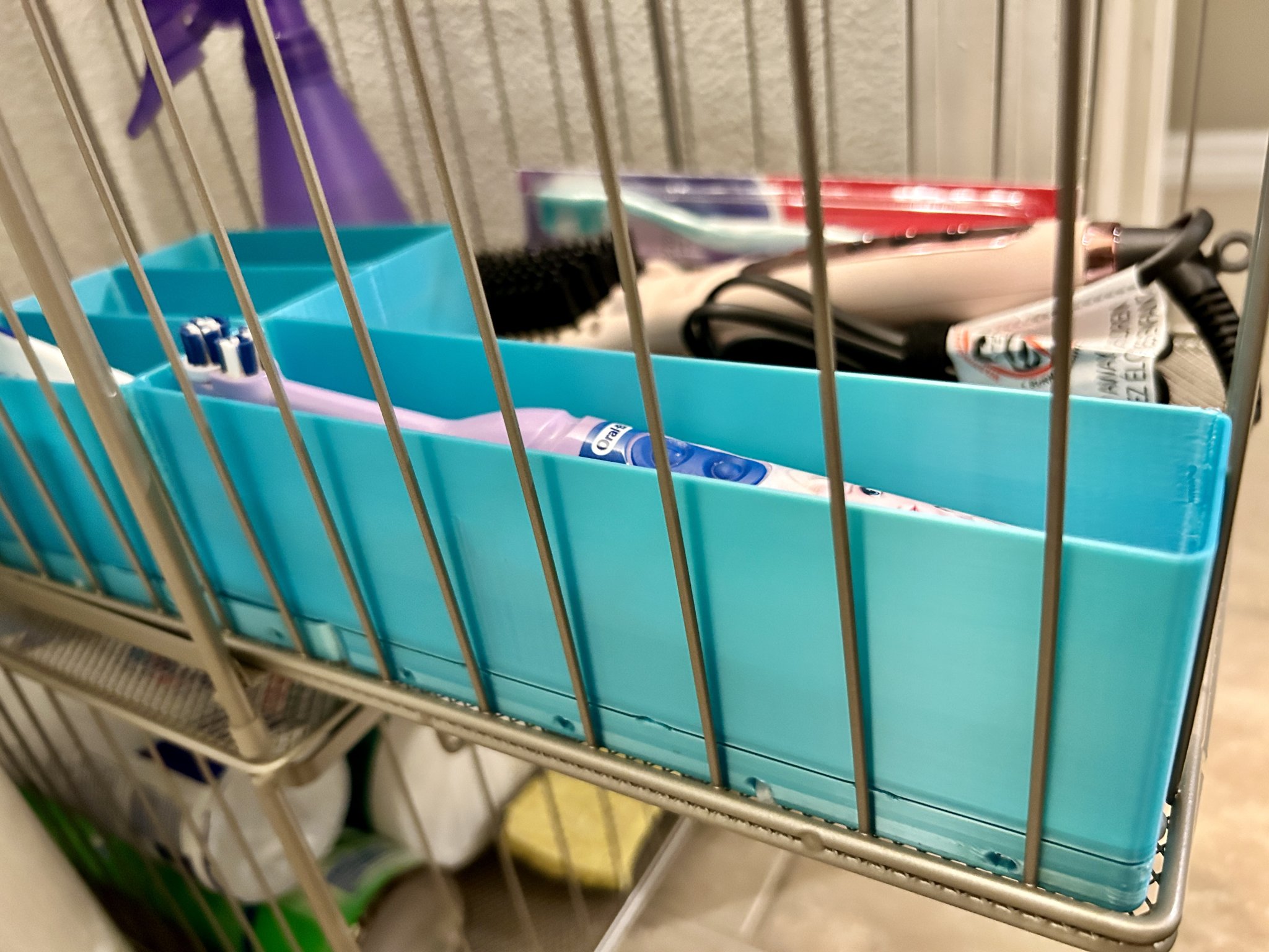 Giá đỡ bàn chải đánh răng Gridfinity kiểu ngang