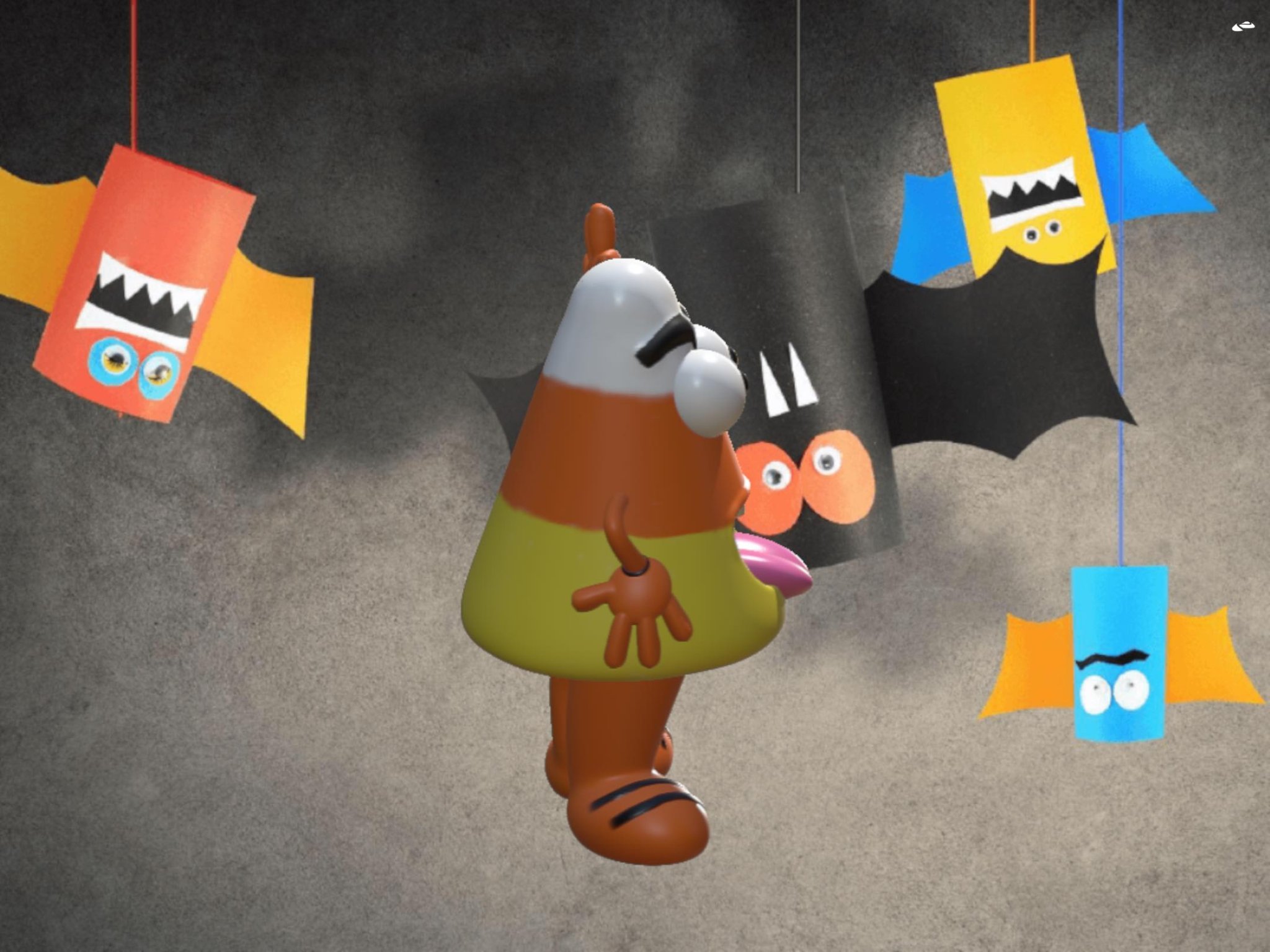 Mô hình ngô kẹo 3D cho không gian mùa lễ hội