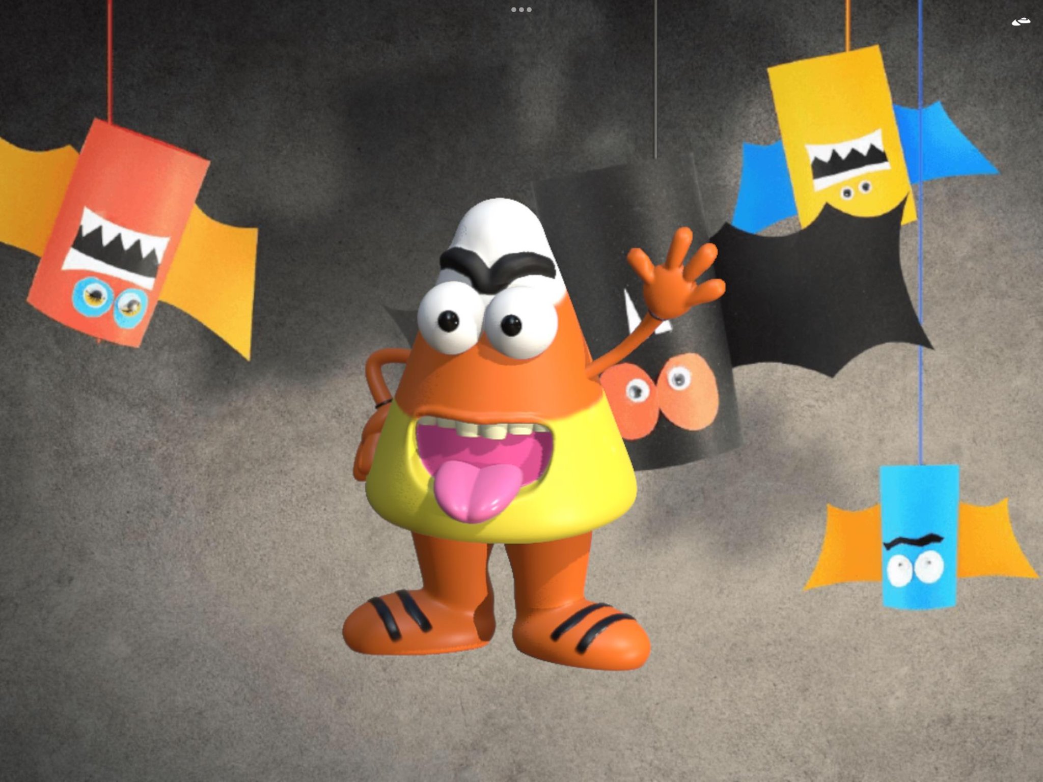 Mô hình ngô kẹo 3D cho không gian mùa lễ hội