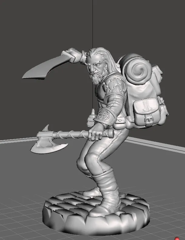 Kiểm Lâm với Scimitar & Rìu Tay