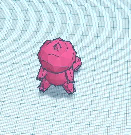 Đầu Lâu Bí Ngô Squrtle Low Poly