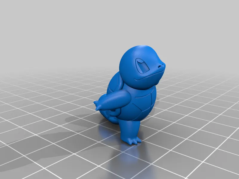 Mô hình Squirtle Pokemon phong cách độc đáo từ Thingiverse