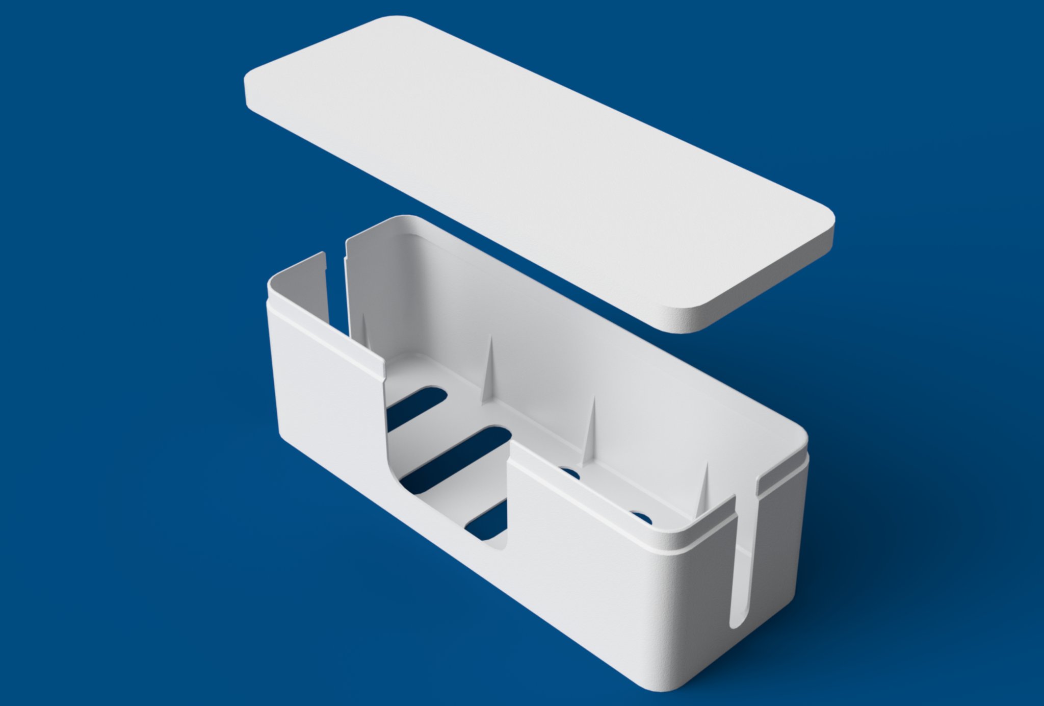Hộp quản lý dây cáp với thiết kế in 3D không cần vít M3