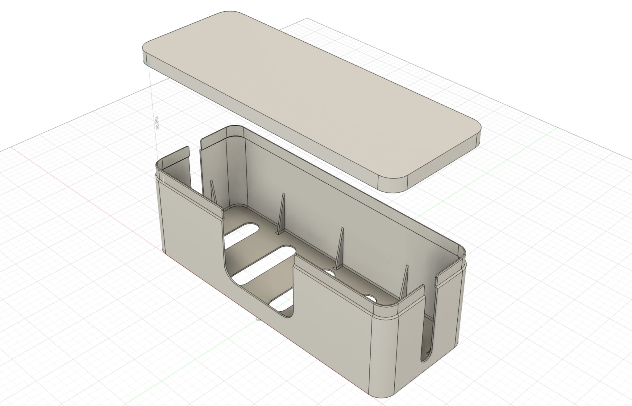 Hộp quản lý dây cáp với thiết kế in 3D không cần vít M3