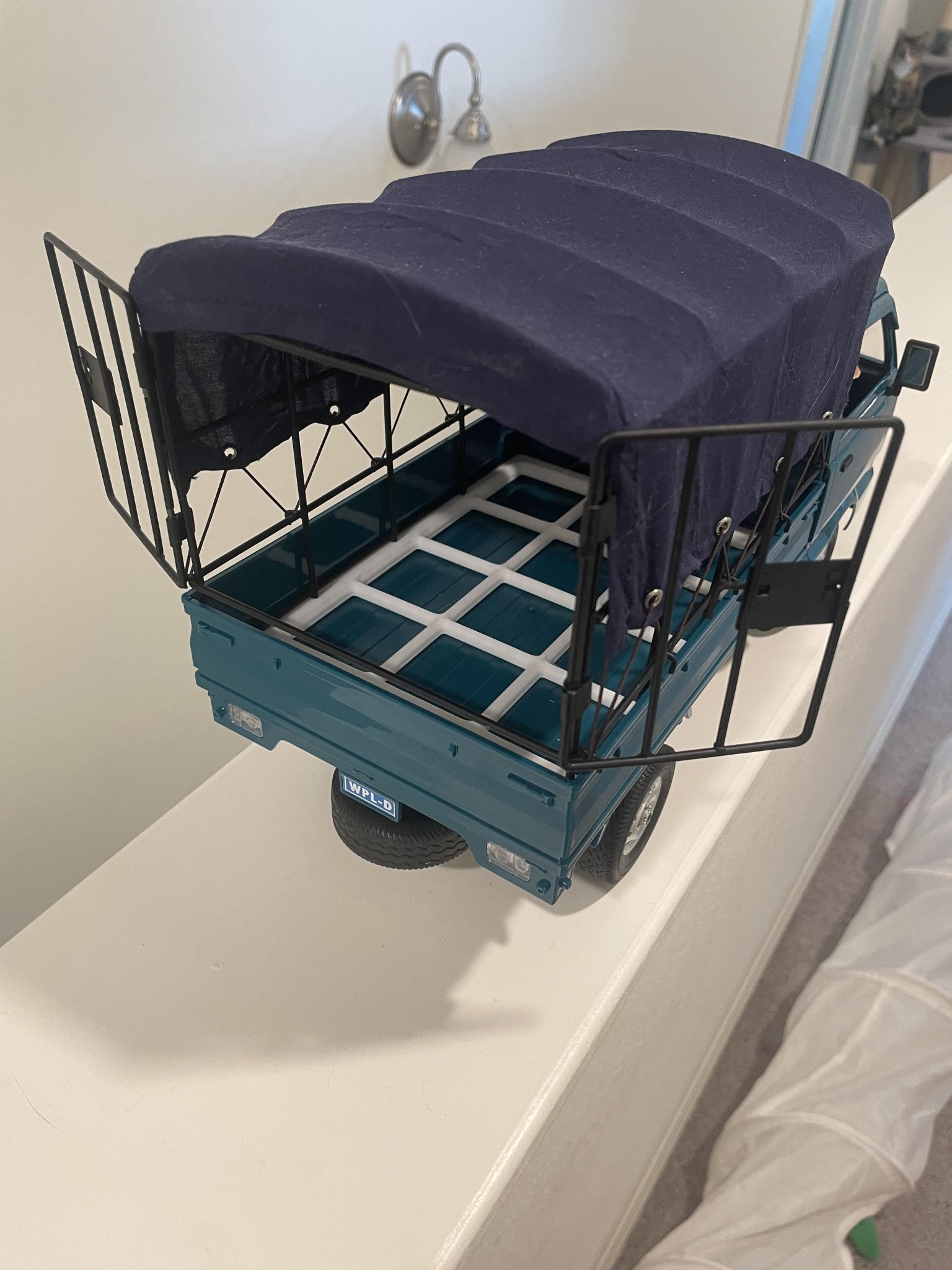 Bản remix đế Gridfinity WPL D12 cho xe tải kei RC