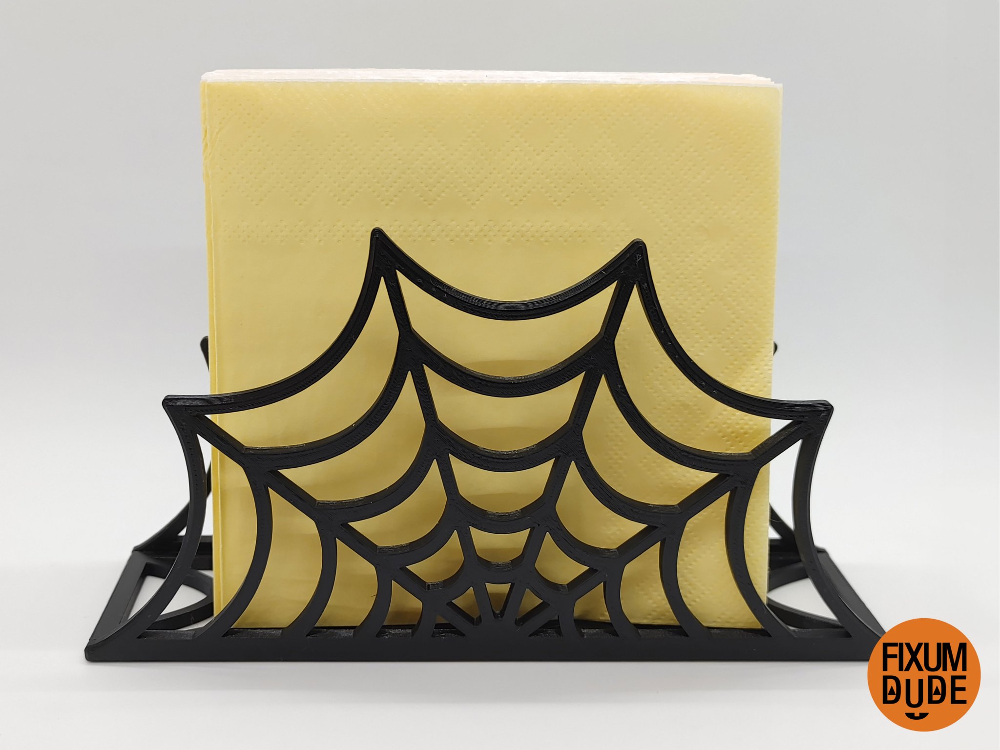 Giá đỡ khăn ăn hình mạng nhện cho bàn tiệc Halloween