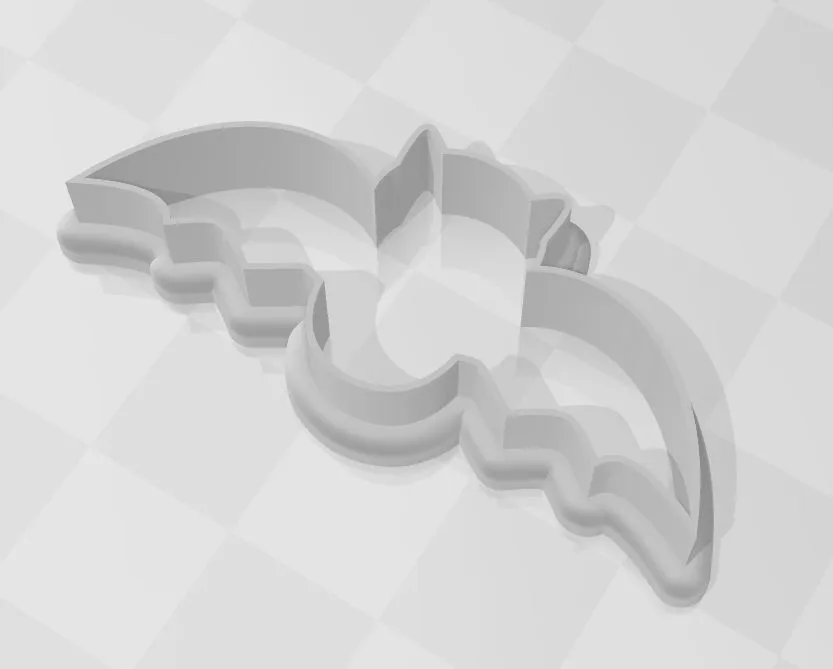 Cutter bánh quy hình dơi đơn giản 4 inch