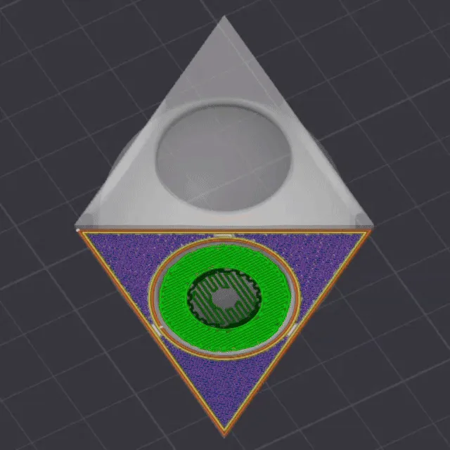 Cầu xoay bên trong khối bát diện | Đồ chơi fidget in-place