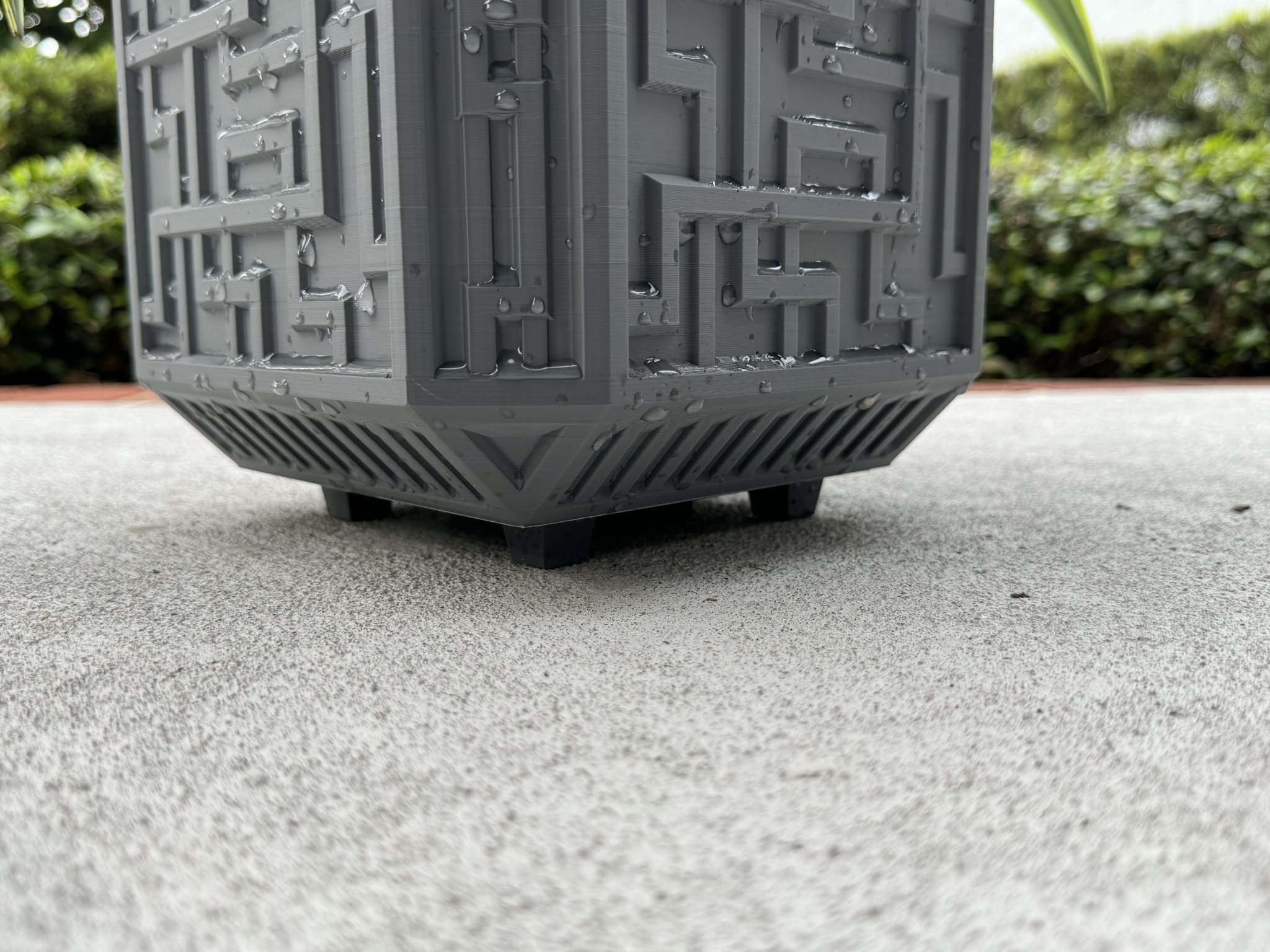 Chậu cây ngoài hành tinh với chân thoát nước