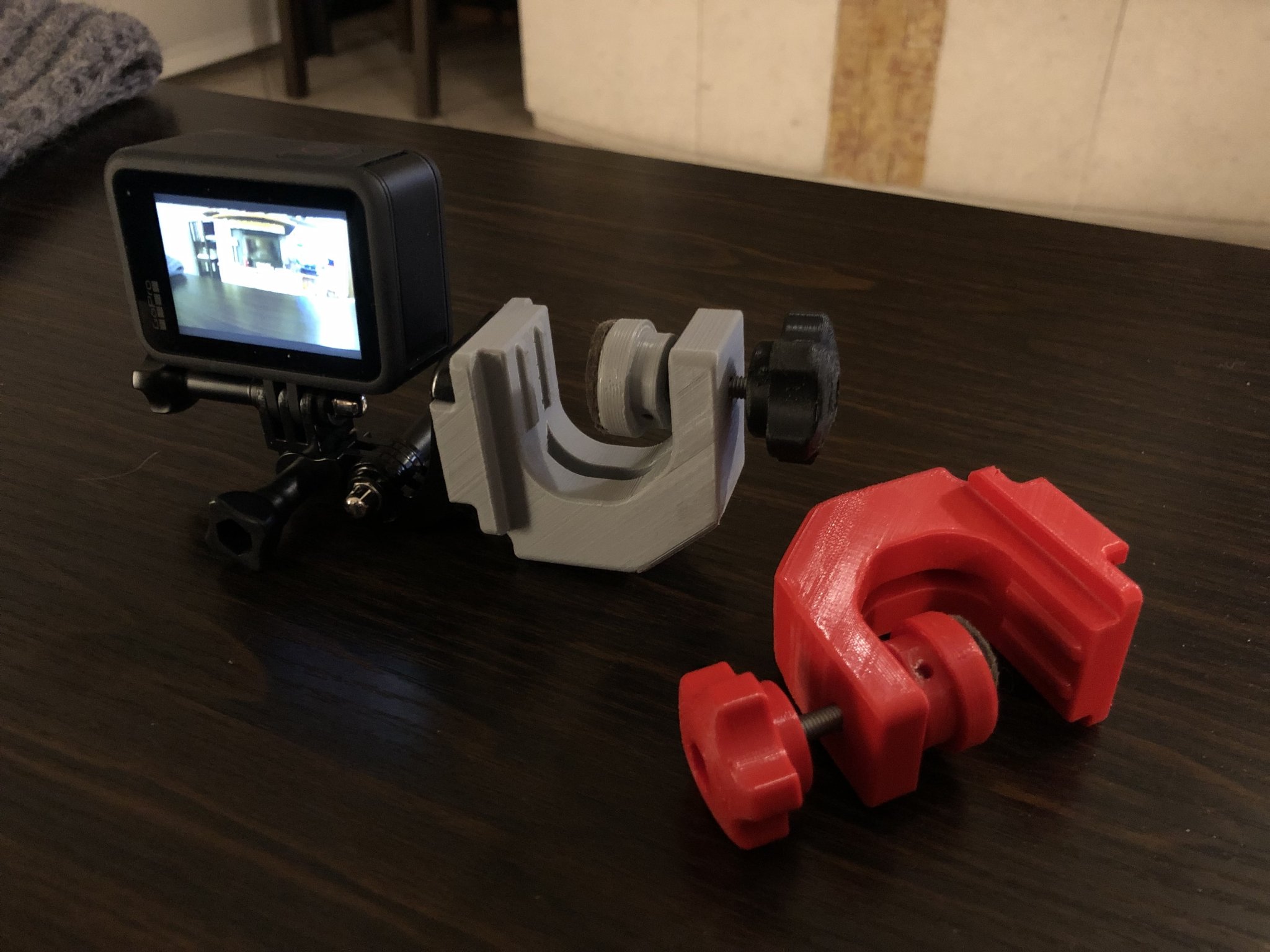 Kẹp đầu cần đàn bass/guitar cho GoPro