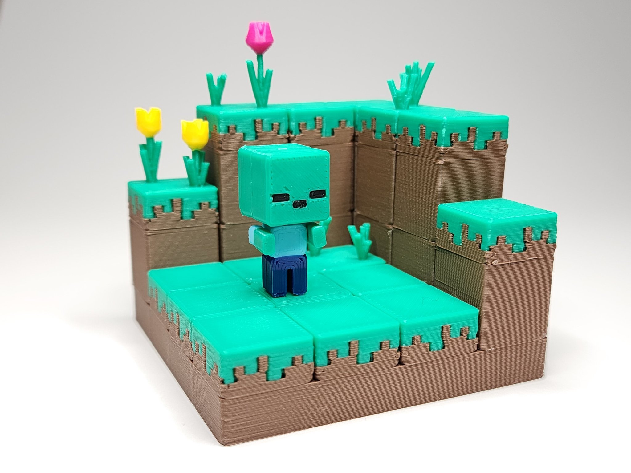 Bộ nhân vật mini Zombie lấy cảm hứng từ Minecraft