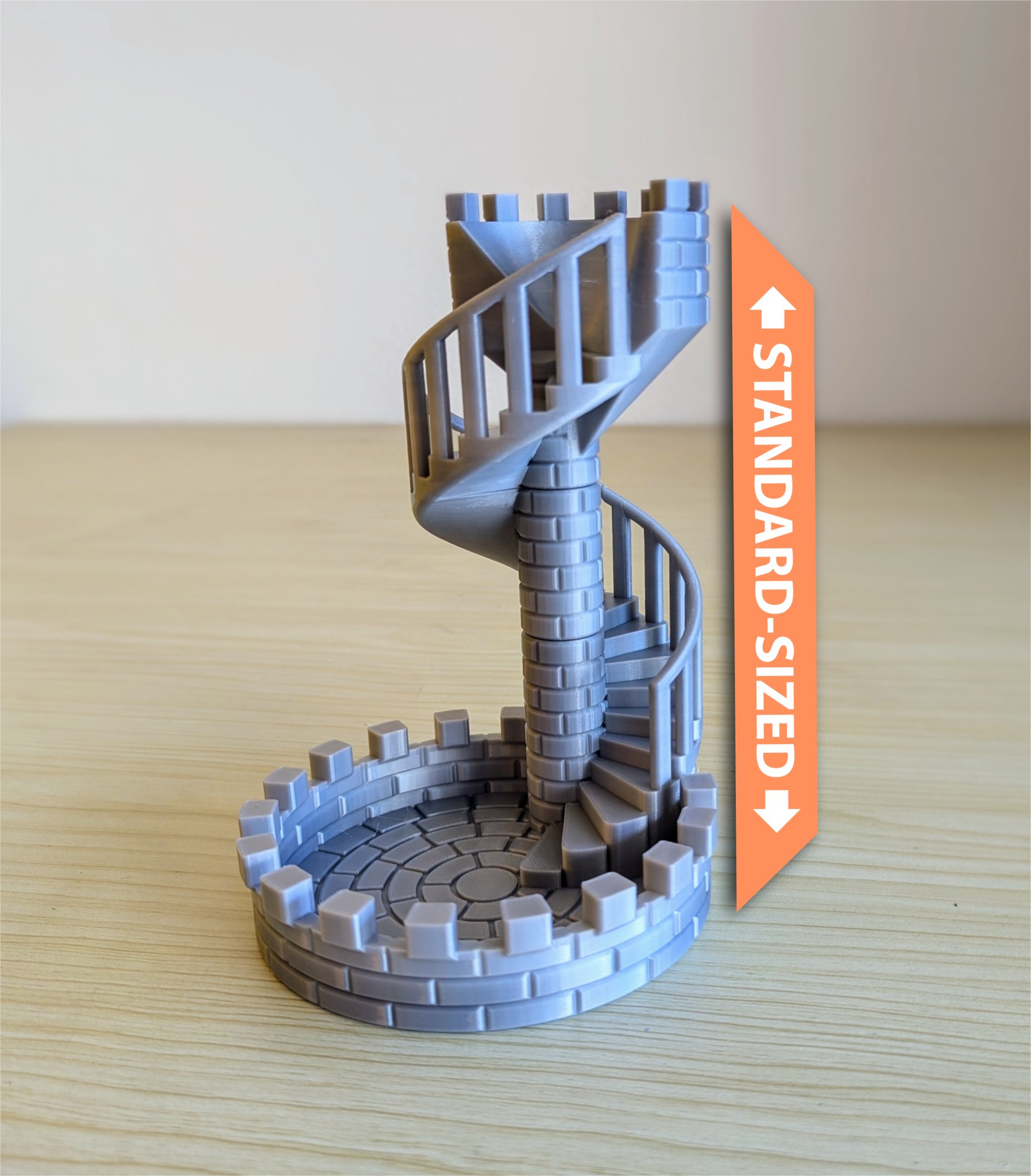 Tháp xúc xắc mô-đun với cầu thang lâu đài