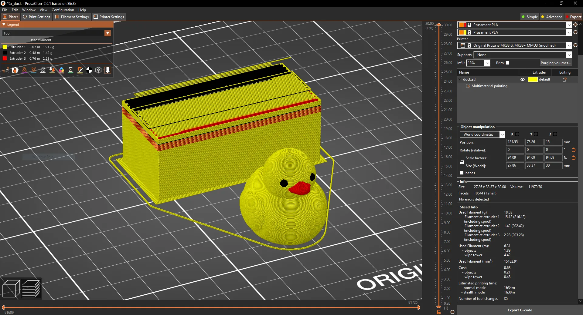 Vịt nhựa nổi nhiều màu sắc với mắt và mỏ phân loại màu